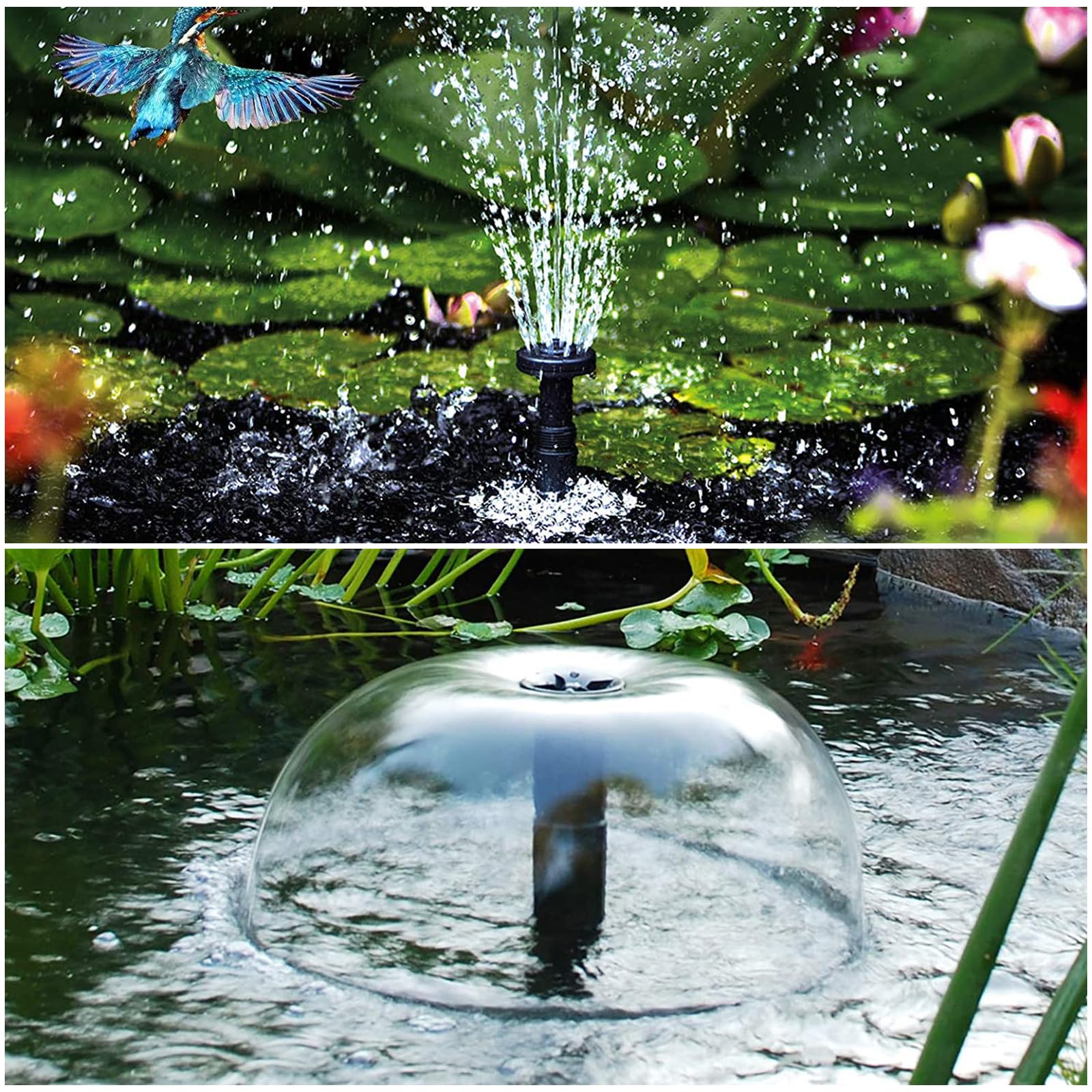 OUNONA Water Fountain Nozzle Ensemble De 9 Buses De Fontaine Pour Pompe De Bassin TêTes De PulvéRisation D'Eau Multifonctions Pour Fontaine D'ÉTang Et Piscine Accessoires Pour Jet D'Eau ExtéRieur