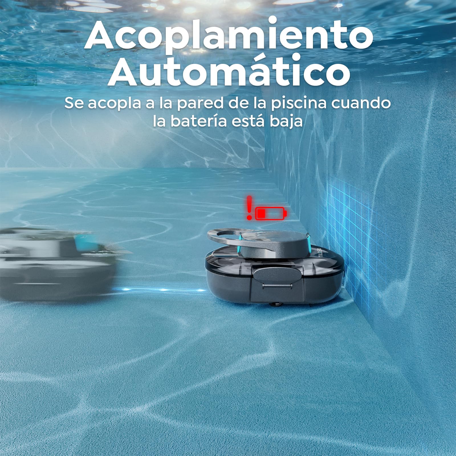 (2026 Upgrade) S1PRO Robot Piscina, Doble Motor Robot Limpiafondos Piscina Sin Cable, 120 Min de Limpieza, Carga en 2.5h, Autoaparcable, para Piscinas de Fondo Plano 100 m²