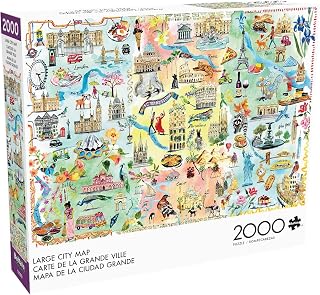 Buffalo Games Fay Ford, Large City Map, 2000 Piece Puzzle for Adults