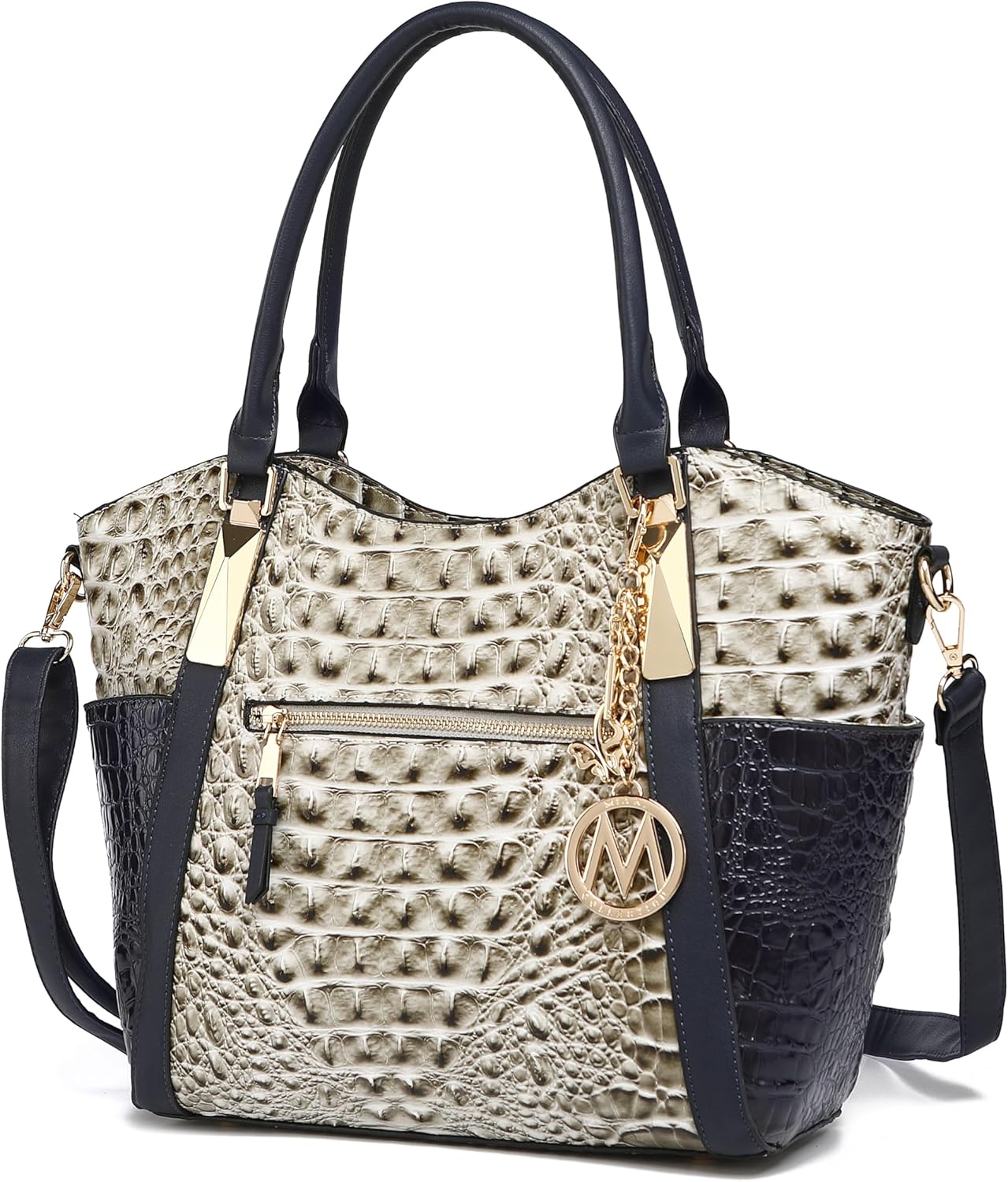 MKF Collection Tote Bag for Women Vegan Leather Shoulder Bag – Top-Handle Purse, Ladies Handbag by Mia K