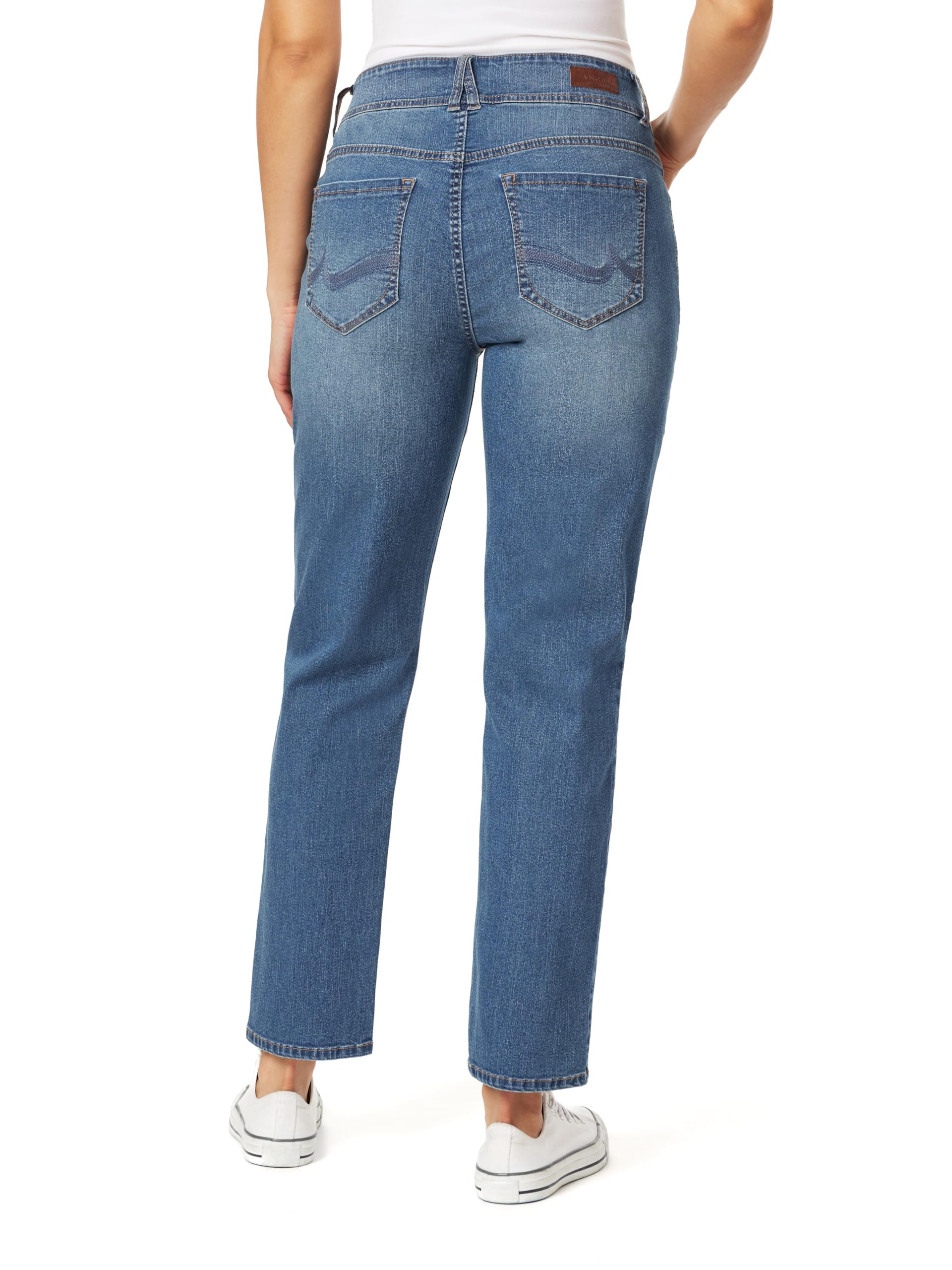 Angels Forever Young Damen Jeans Curvy Straight Mid-Rise Jeans
