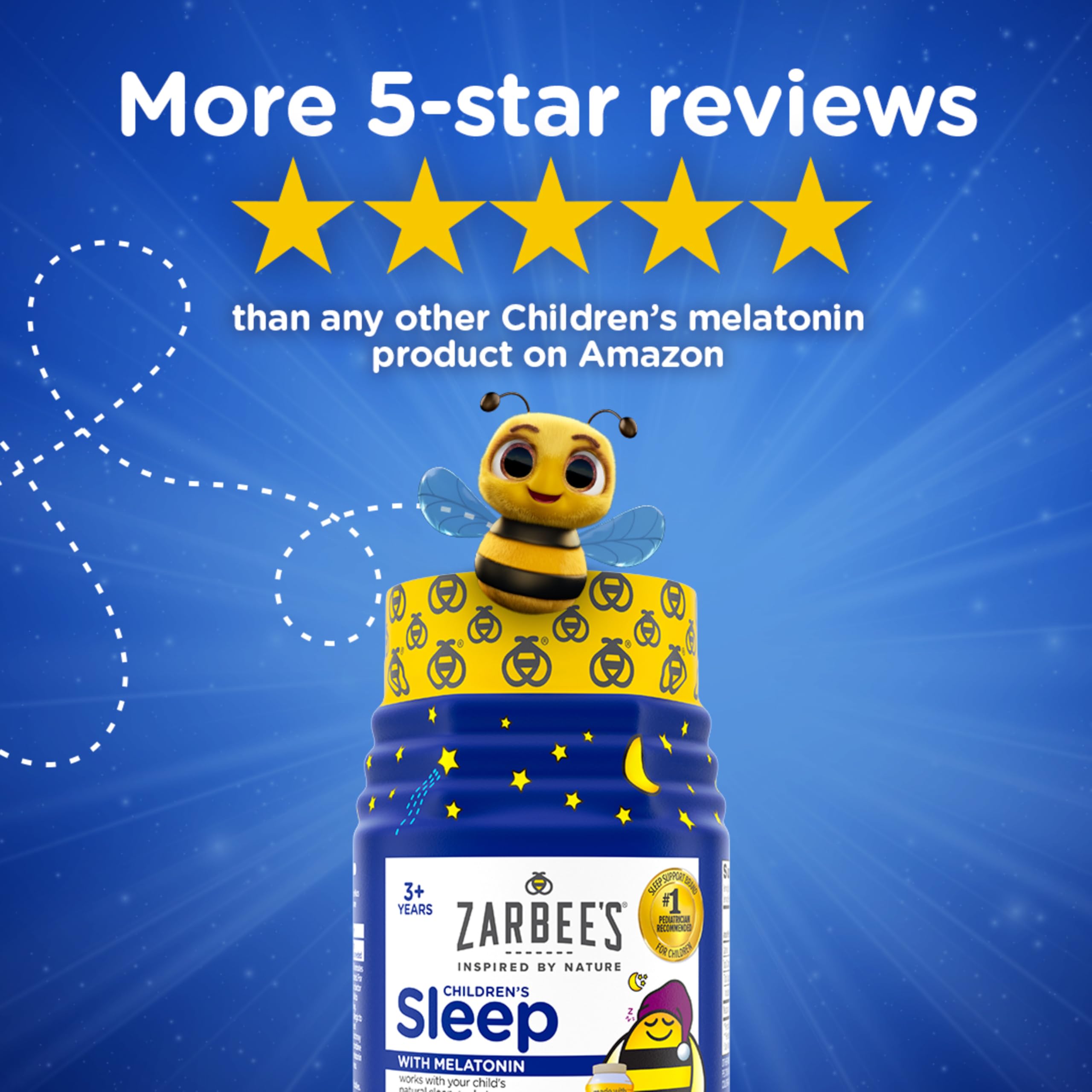Zarbee's Kids Melatonin Sleep Gummies, 1 mg Melatonin, 60 ct — Amazon image 2