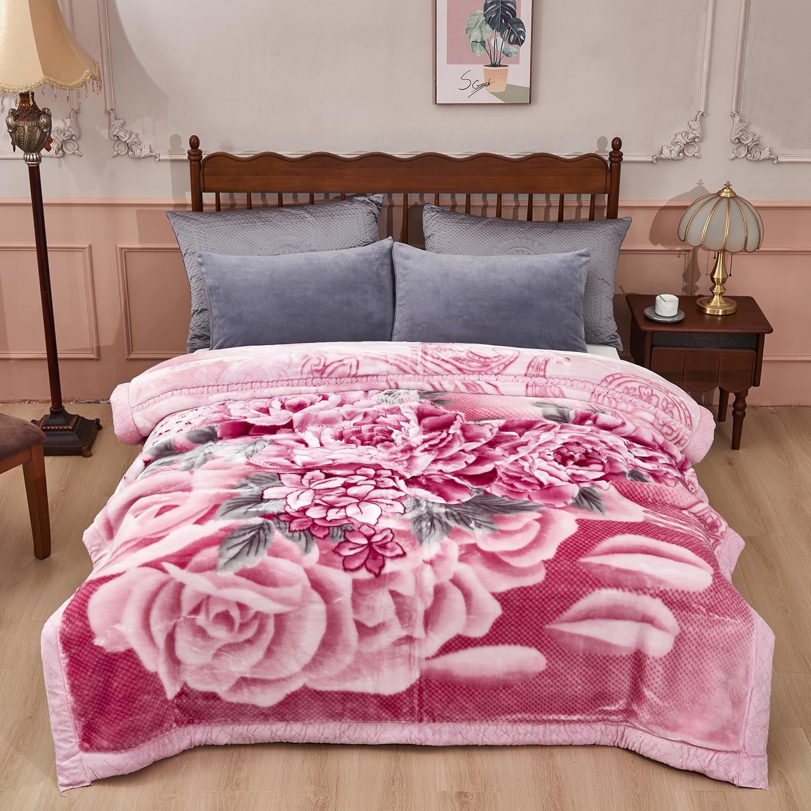 Amazon.com: 7 Lbs Mink Fleece Blanket - Super Soft Cozy, Warm for