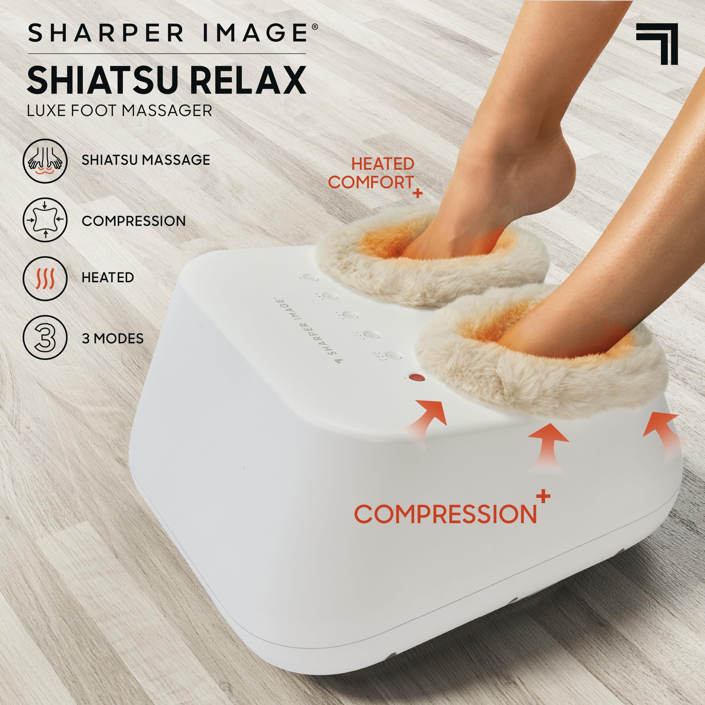 Amazon.com: Sharper Image Shiatsu Luxe Foot Massager with Heat