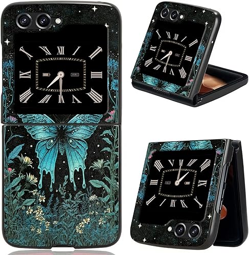 Miniatura 8 de Rossy Funda para Samsung Galaxy Z Flip 5 para Samsung Z Flip 5 5G (2023) con tablero Ouija Patrón espeluznante elegante para mujeres y hombres,