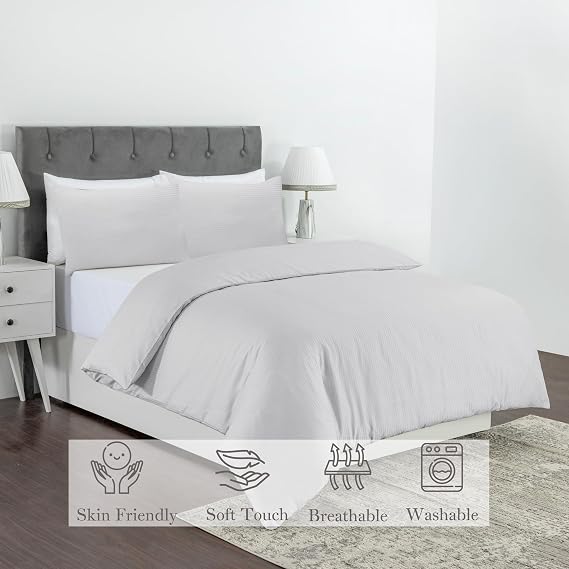 Dreamology King Duvet Cover Set, Lightweight & Breathable for Summer