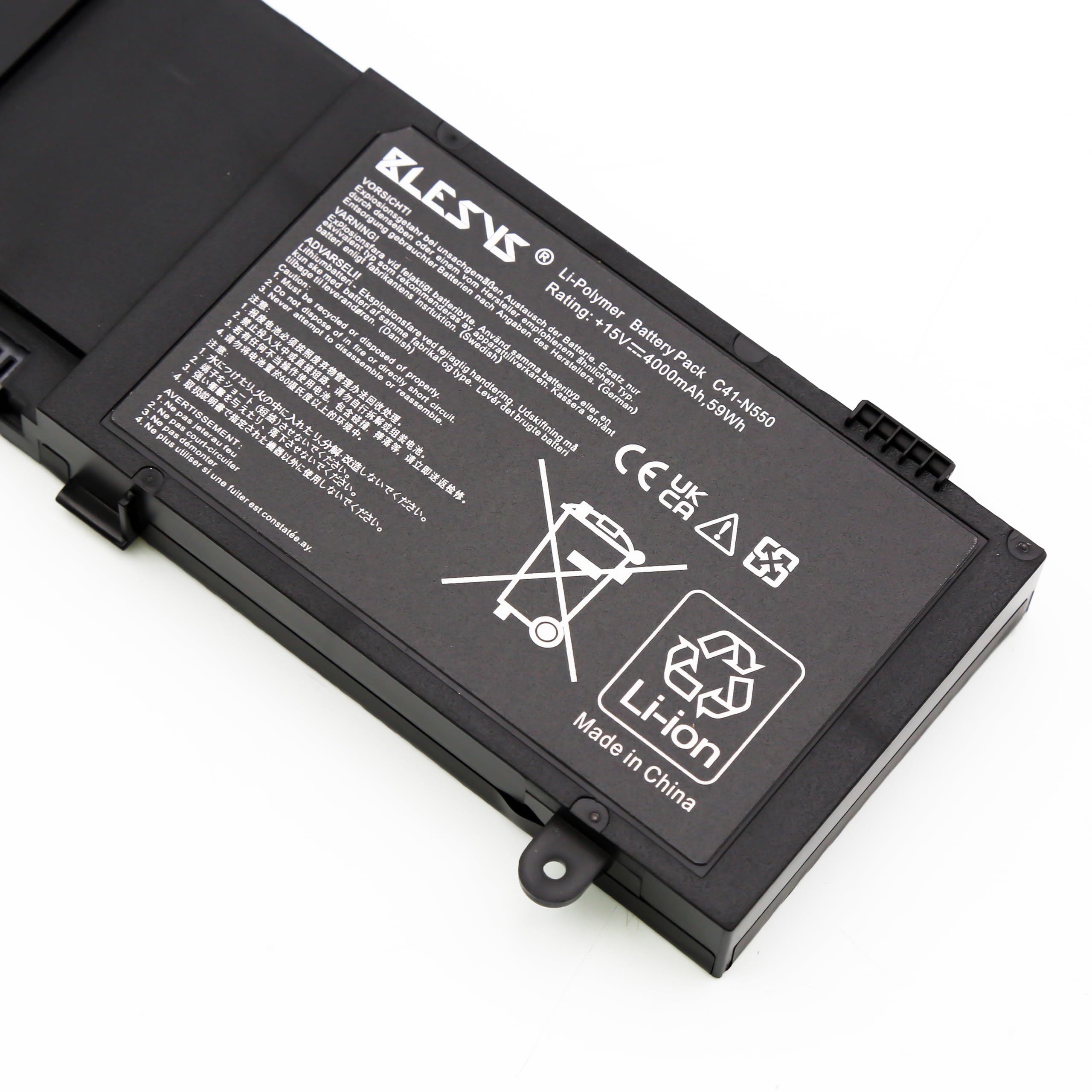 BLESYS C41-N550 Batteria Computer Portatile per ASUS N550 N550J N550X47JV Q550JA N550JK ROG G550J Series [Li-Polymer 15V 59Wh]