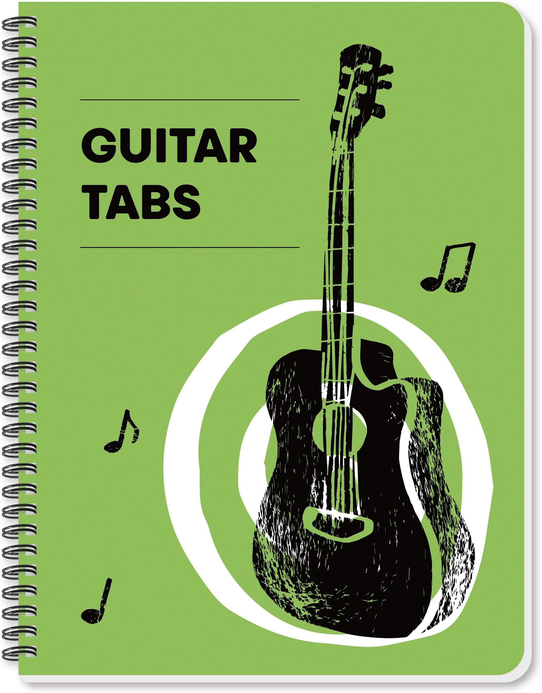 Guitar Tablature Notebook Blank Music Tabs Journal for Composition Songwriting and Recording of Yous Song Paperback 11.2 X 8.3inch