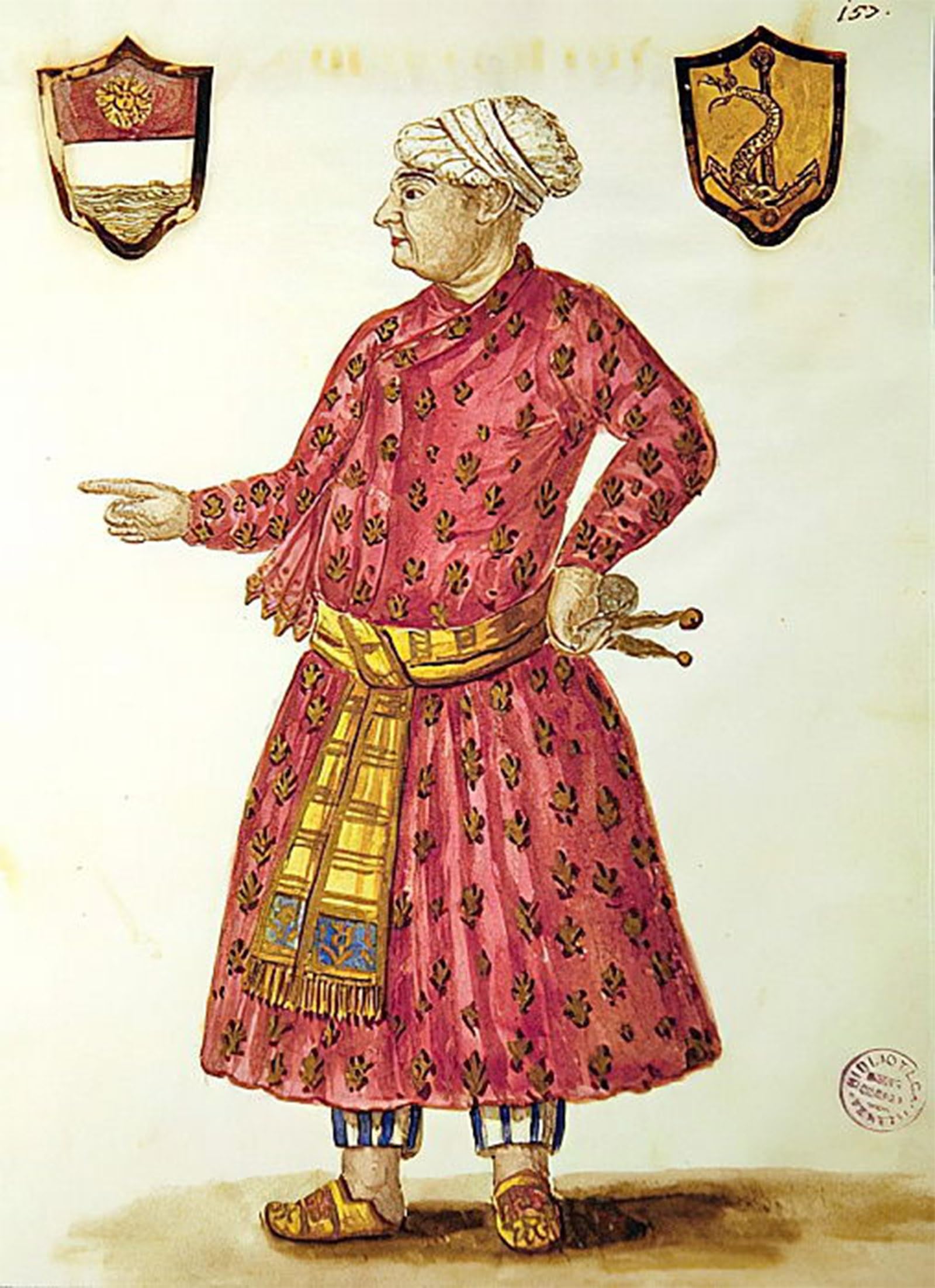 SERENDIPITP Vintage Picture Print on Canvas Wall Art Poster Antonio Manunzio in the Mughal Region by Jan Van Grevenbroeck Artwork Print Poster for Wall Decor 60x90cm