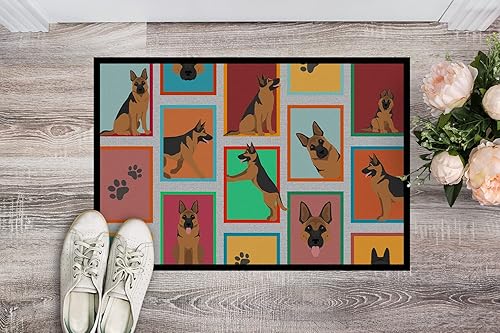 Vista 313 de Caroline's Treasures MLM1087MAT - Felpudo de perro de montaña bernés de 18 x 27 pulgadas, para interiores y exteriores, para entrada, Bernese