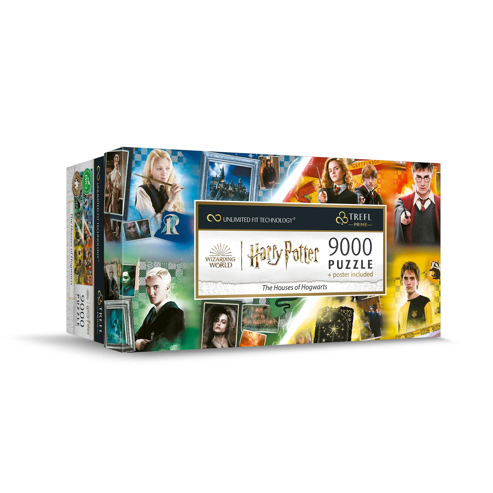 Trefl Prime - Puzzle UFT: Harry Potter, The Houses of Hogwarts - 9000 Tessere, Puzzle di Grandi Dimensioni, Cartone Più Spesso, BIO, EKO, Divertimento per Adulti e Bambini a partire dai 12 anni