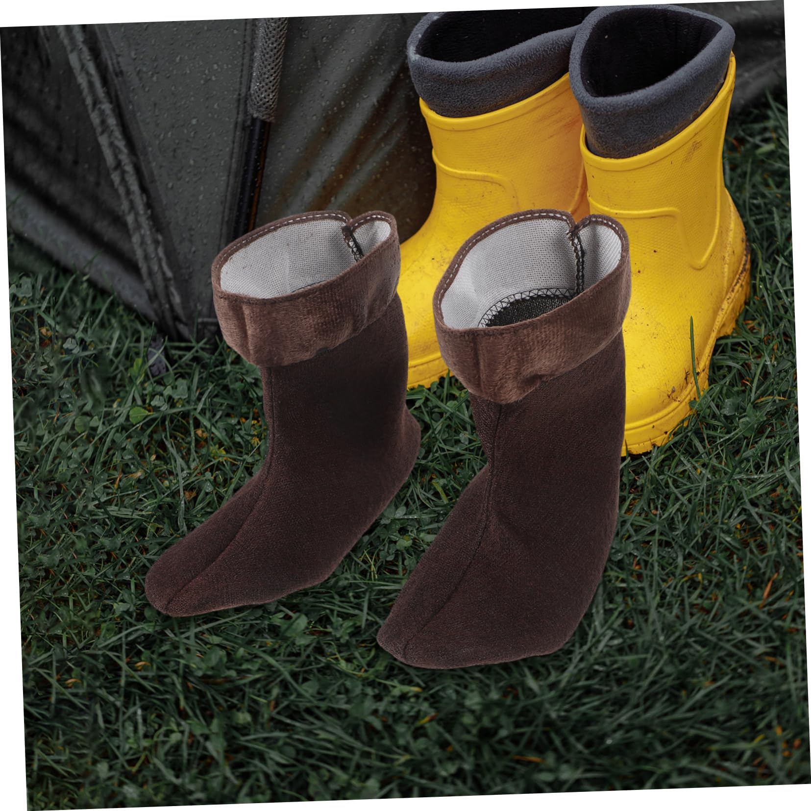 Gatuida 1pair Breathable Boot Liners for Rain Boots Hiking Socks for Men Women Thermal Insulation for Outdoor Activities Easy to Clean Replace Liner