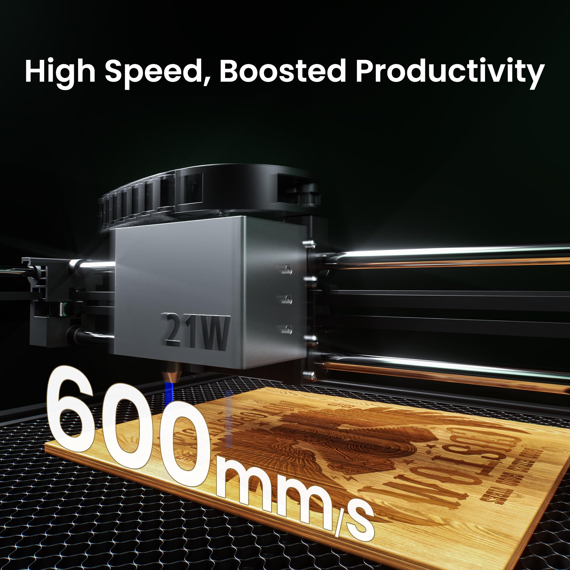 SCULPFUN E1 Pro - Máquina de grabado láser (21 W, clase 1)