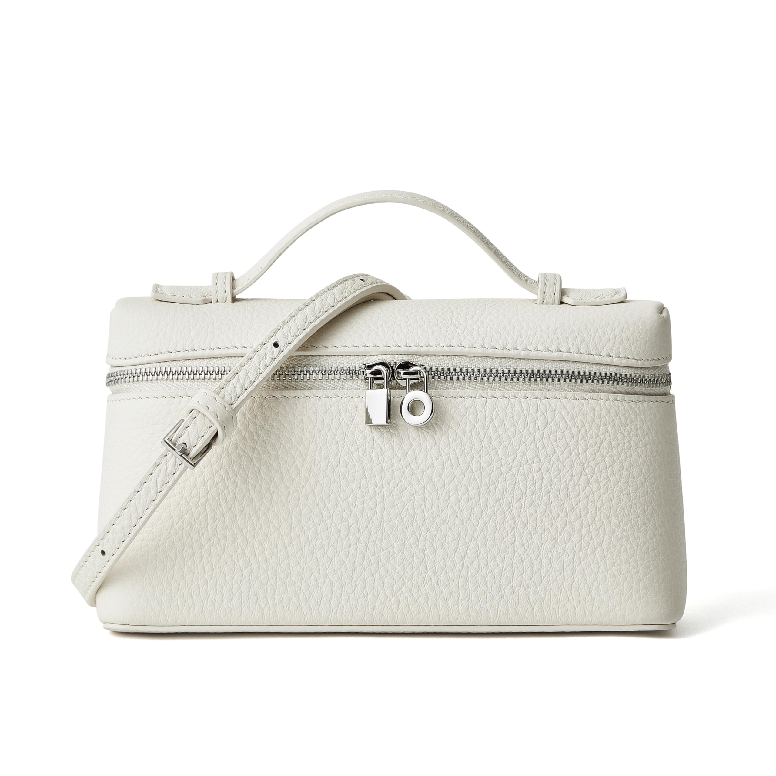 DORIS&JACKY Small Leather Crossbody Bag for Women Design Top Handle Clutch