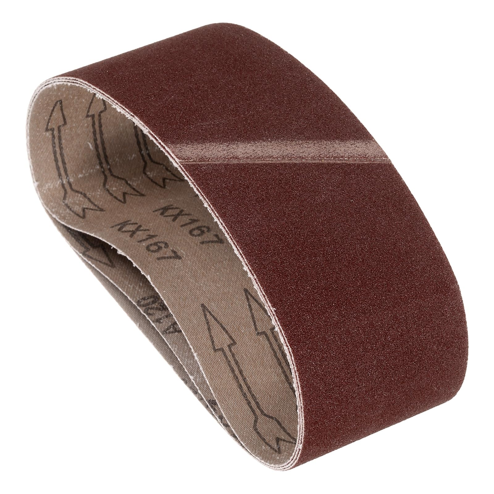 3 Pcs Sanding Belts 3 x 21 Inch 120 Grit Aluminum Oxide