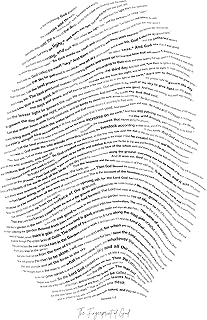 The Fingerprint of God | UNFRAMED 11"x14" Print | Genesis NIV Bible Verse Art | Christian Wall Art | Scripture Print of the Creation Story | Bible Study Art