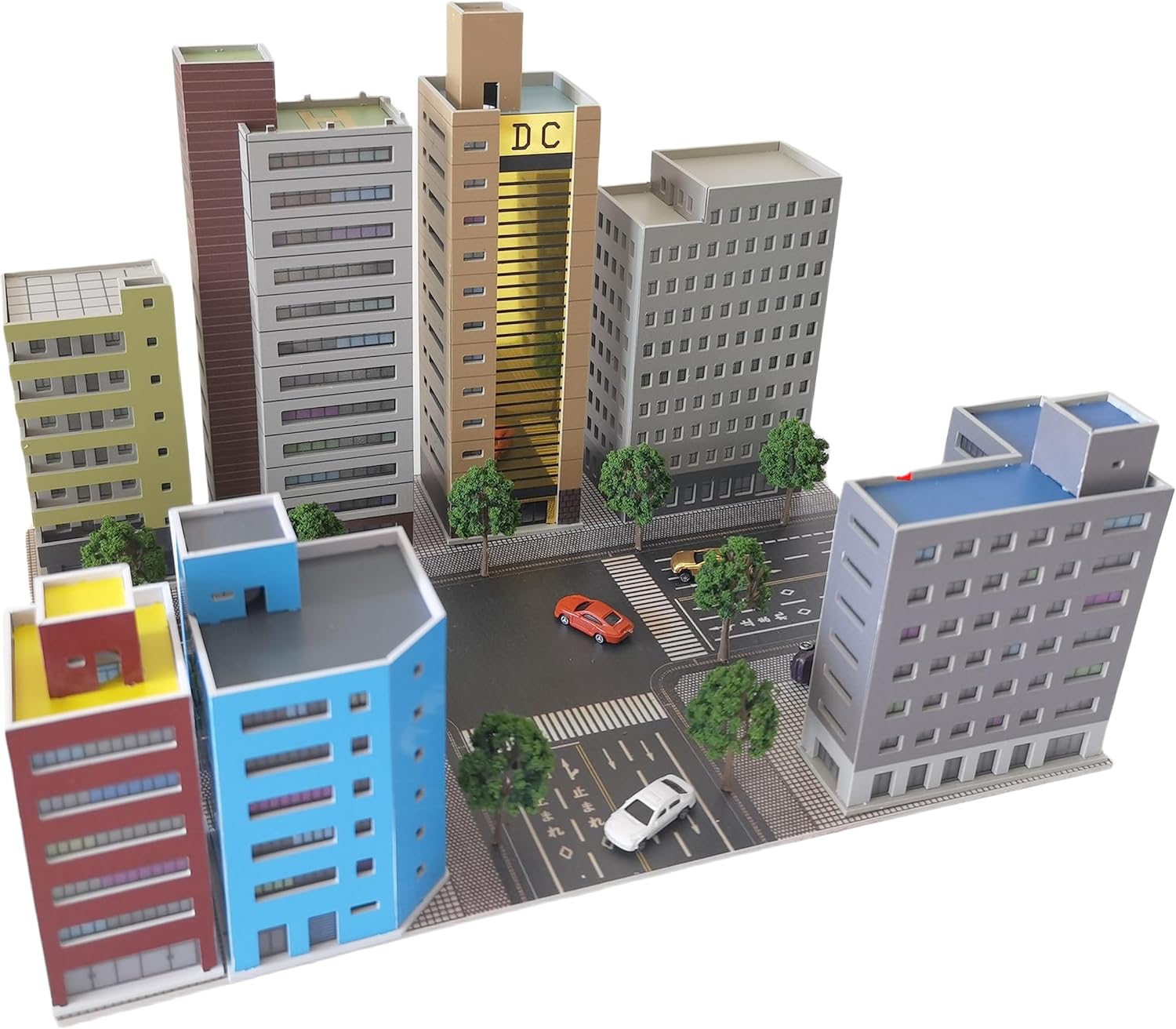 Mycity Architectural Model, Suitable for Matching Godzilla and Ultraman Themed Architectural Scenes, 1/300 Micro City (A)