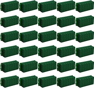 Boao 4 Pieces Floral Foam Cage Holder with Floral Foam for Fresh Flowers...