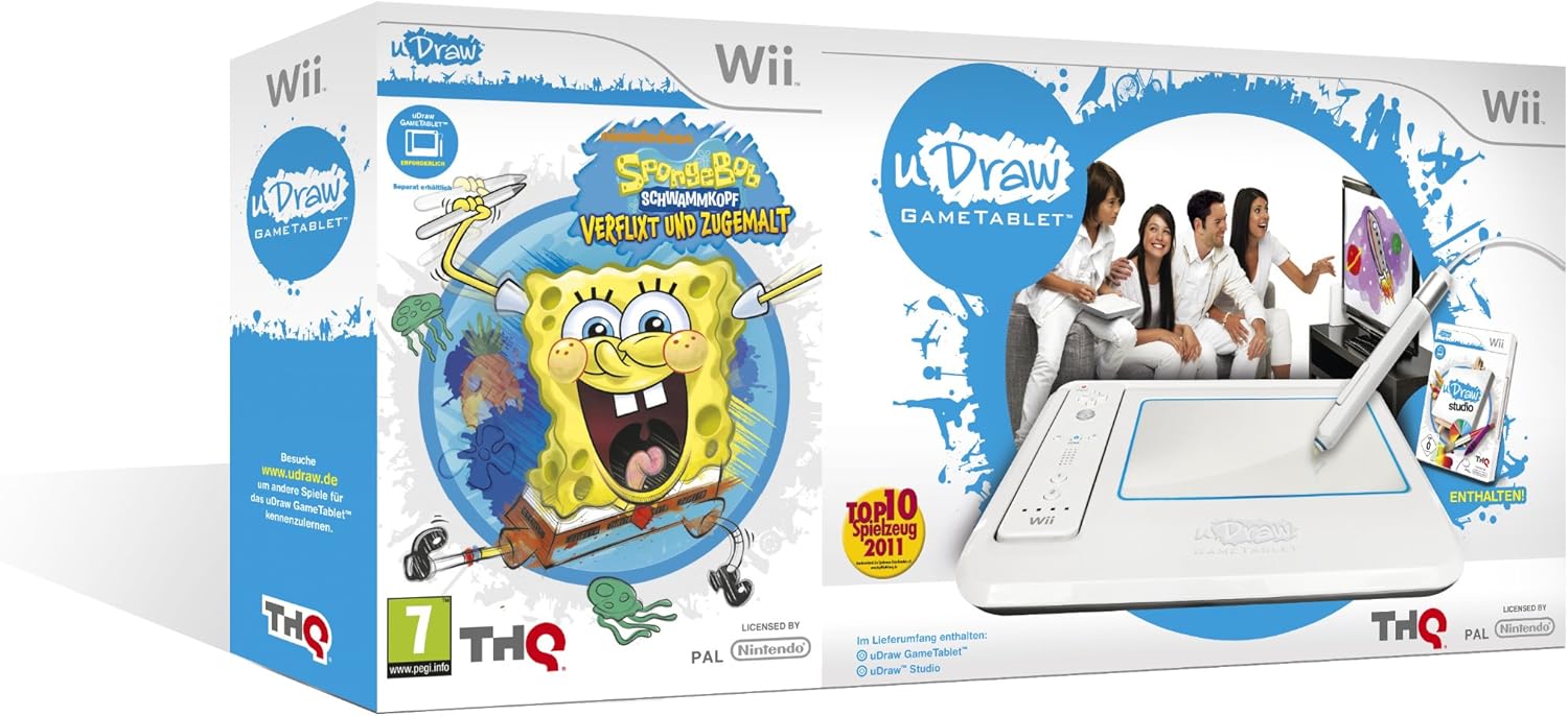Udraw Tablet SpongeBob Bundle [Nintendo Wii]