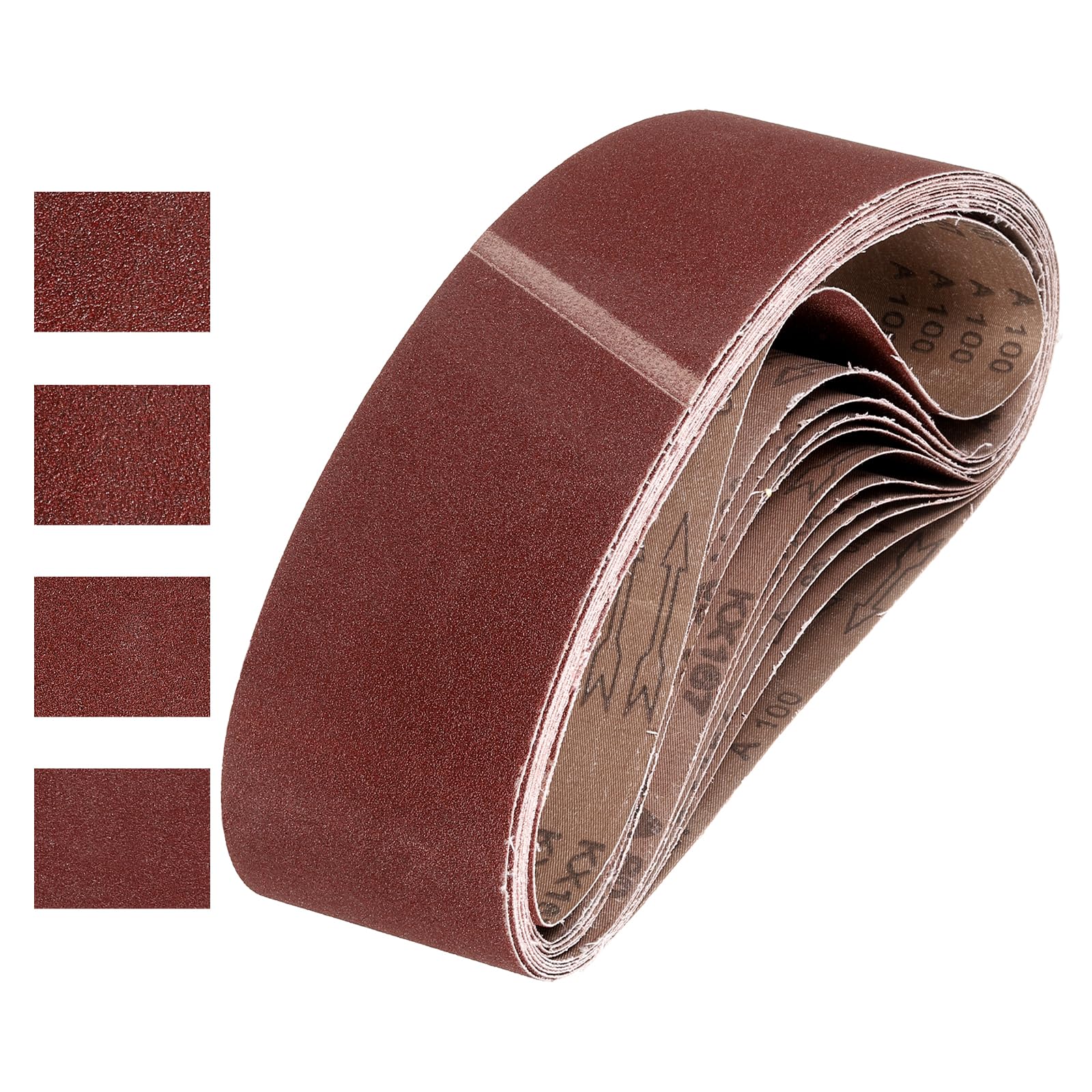 Bande abrasive 100x915 mm en oxyde d'aluminium pur pour finitions soignées et lissage durable