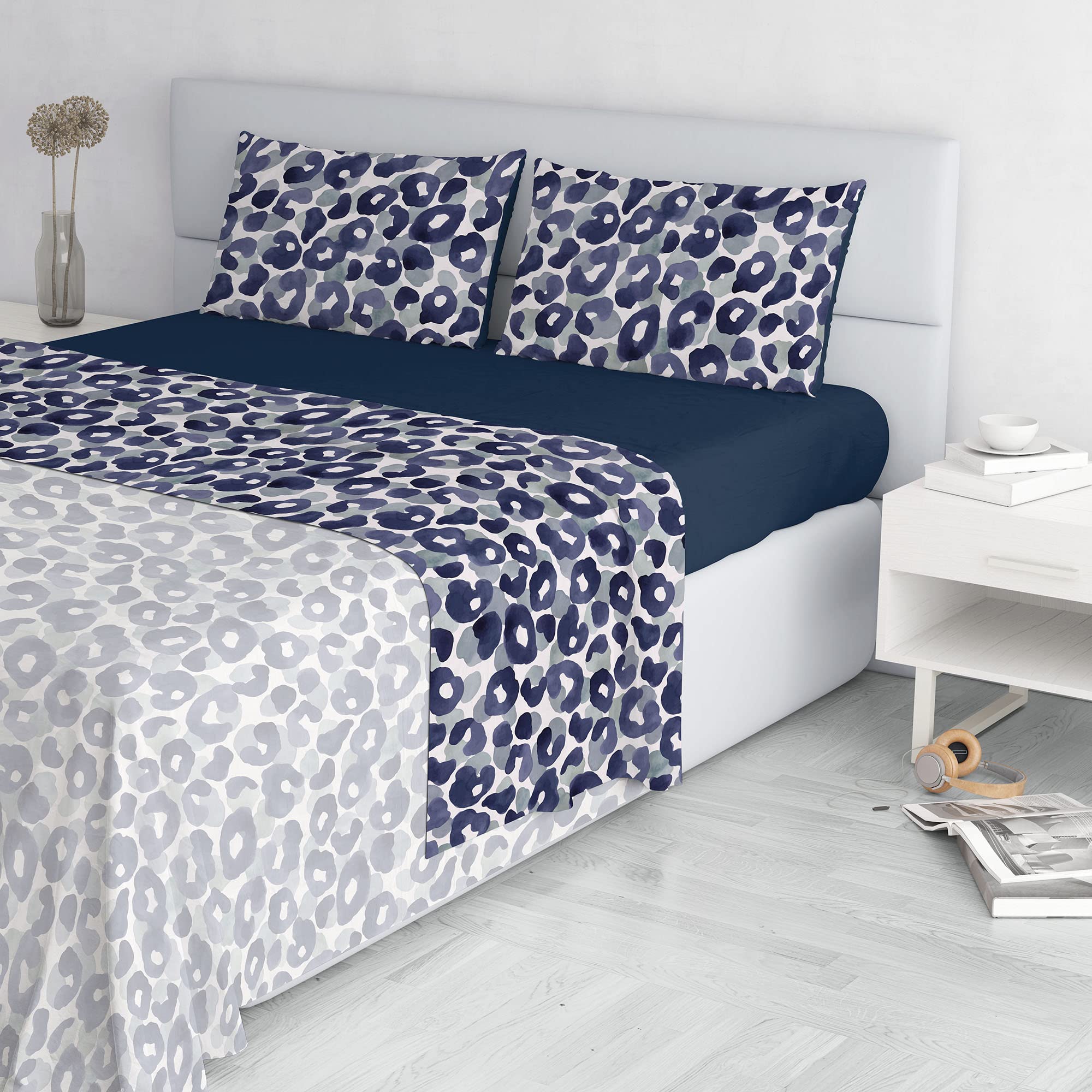 Fashion Microfibre Bed Linen Set, Made in Italy, Wild, Double, Double Bed