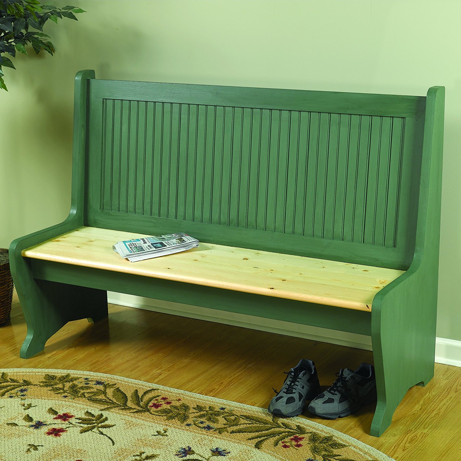 WOODCRAFT Project Paper Plan to Build Dual Purpose Deacon's Bench - Material Not Included