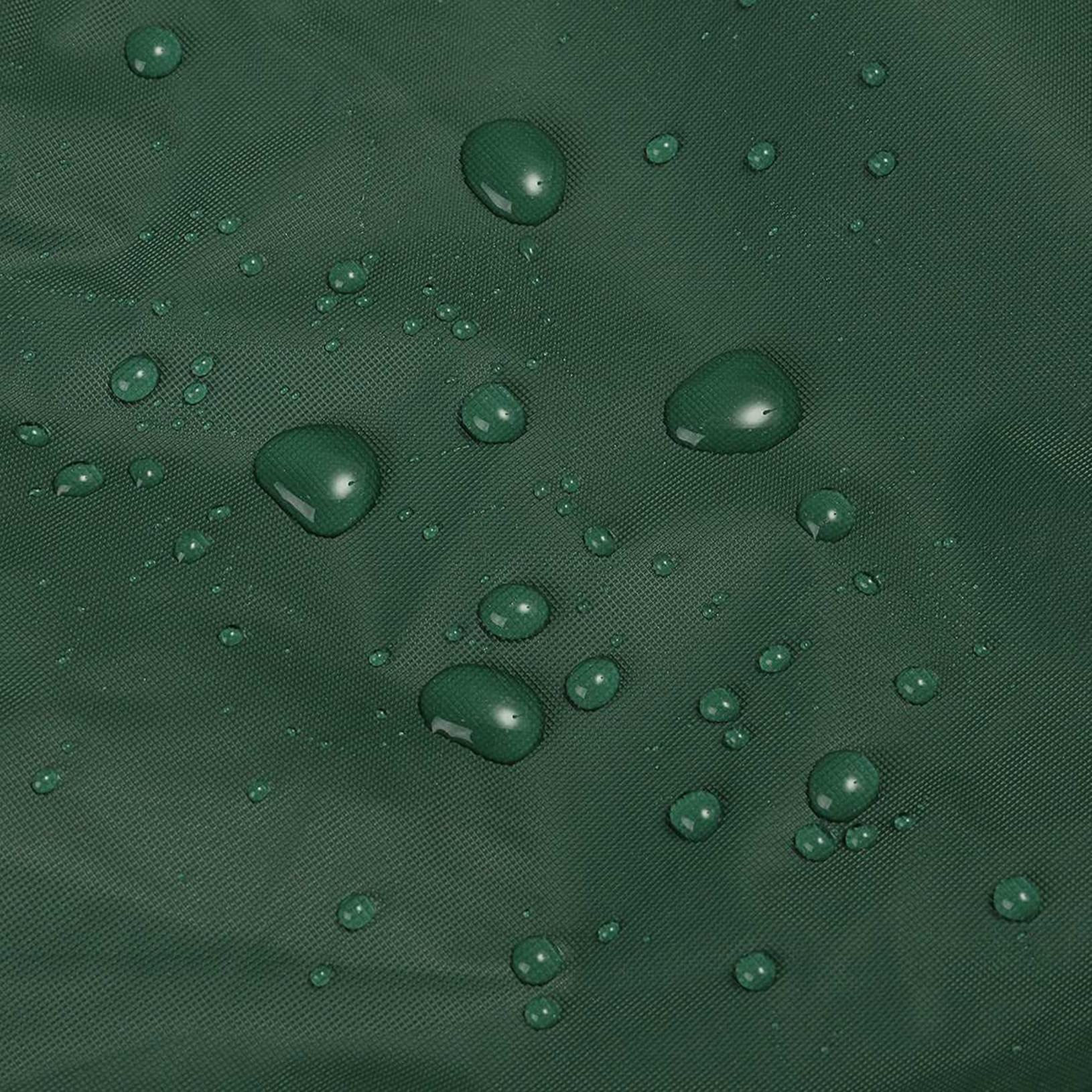 HeavyDu - Funda de piel de jardín (205 x 104 x 71 cm, 420D, impermeable, resistente a la intemperie, color verde