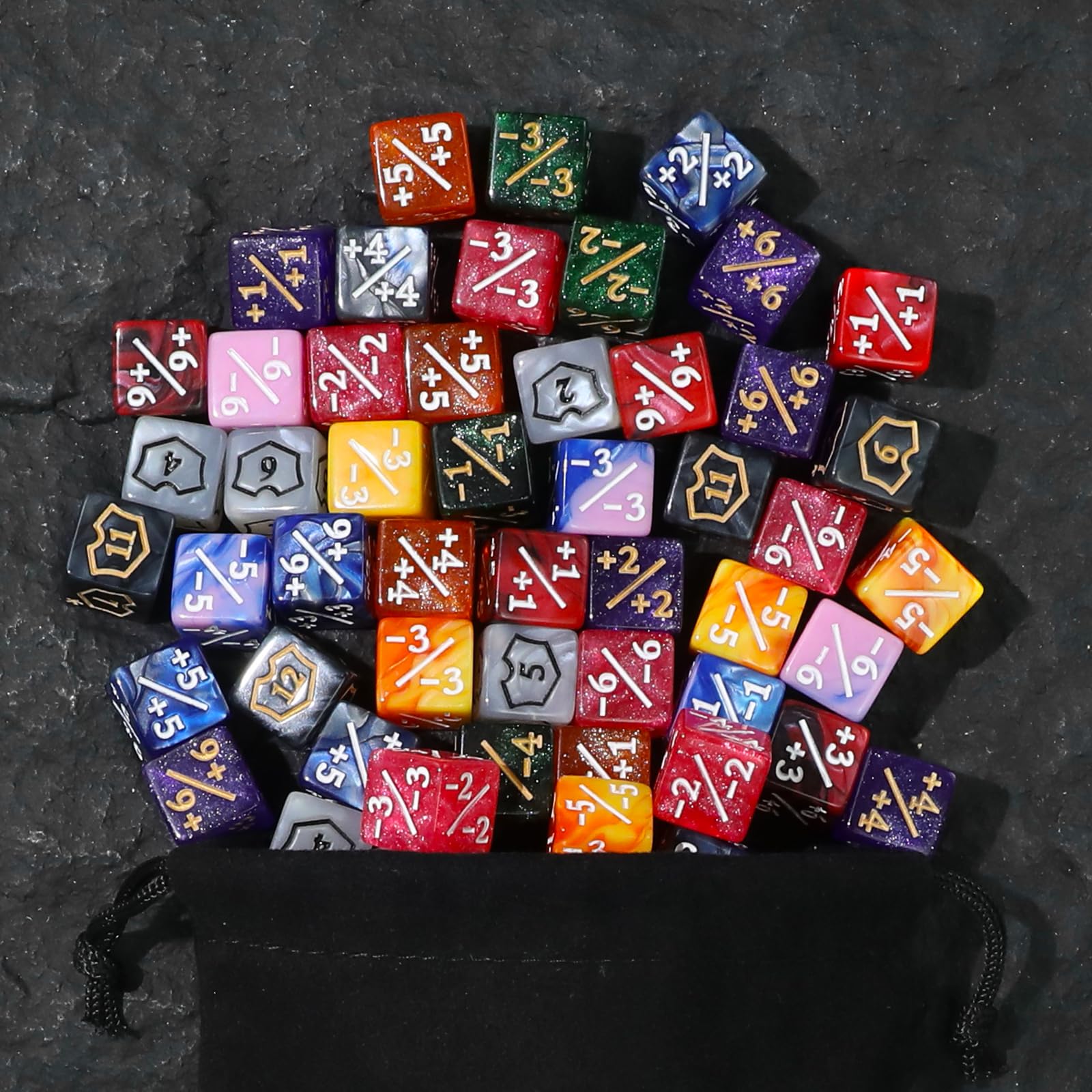 Amazon | SIXPOINTS 12mm MTGダイスセット プラス1/+1ライフカウンター