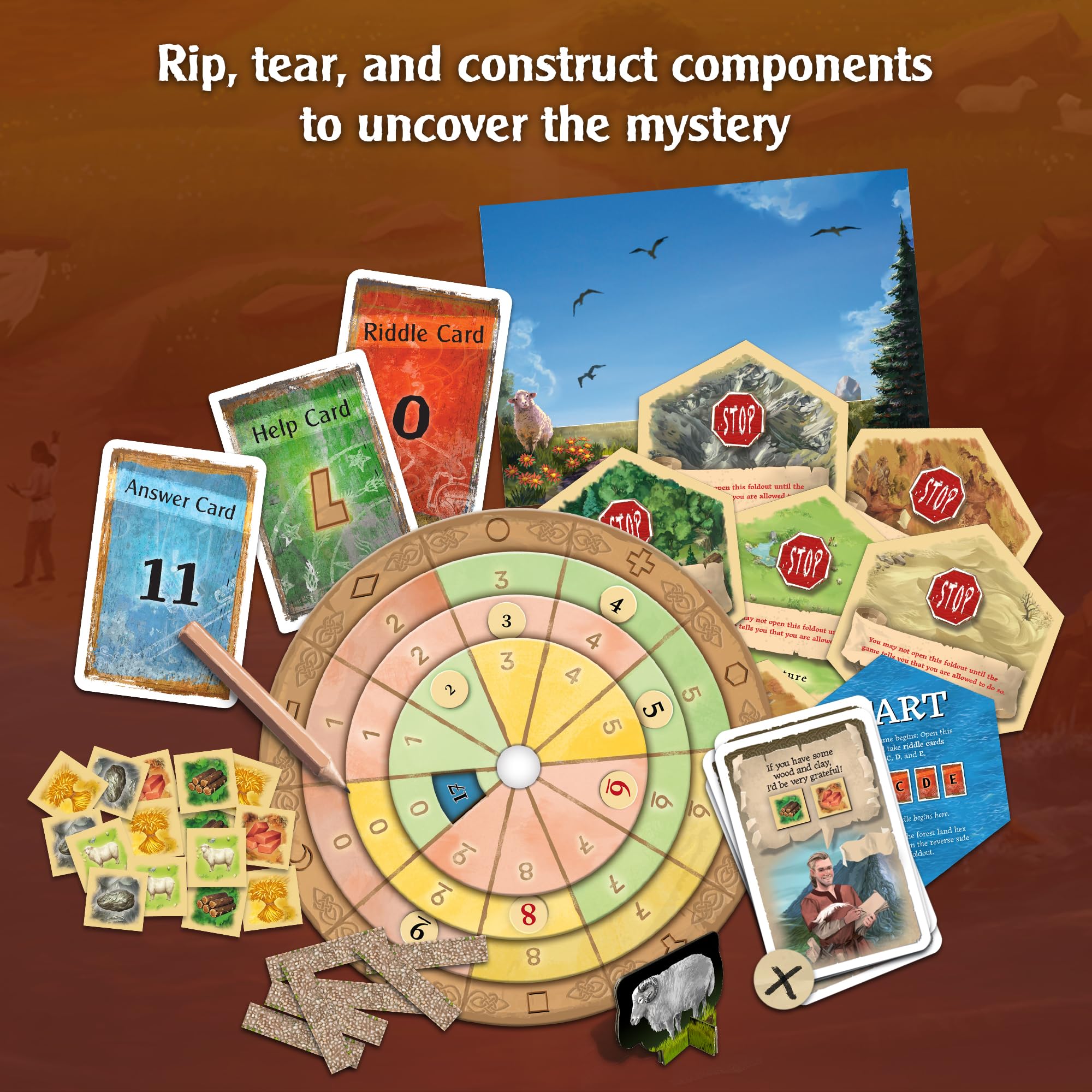 Thames & Kosmos EXIT - Adventures on Catan Card Game, Mehrfarbig, Medium - Image 4