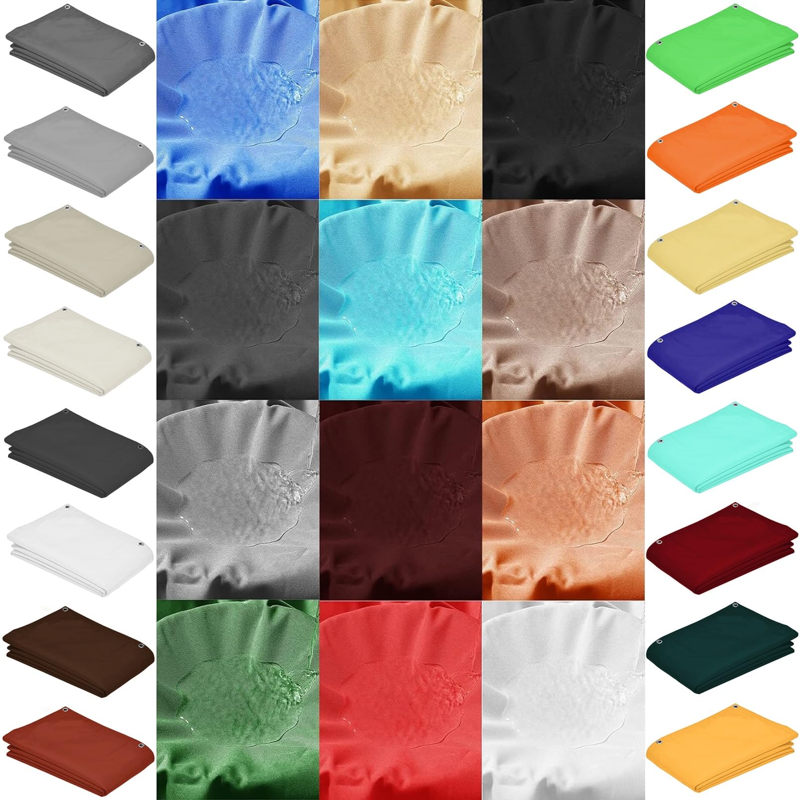 Schaduw Zeil Zonnescherm Zeil 180 x 260 cm Waterdicht, Zonwerend Weerbestendig en Uv-Bescherming Schaduwdoek, Zonnedoek, Vierkant Zonnedoek Voor