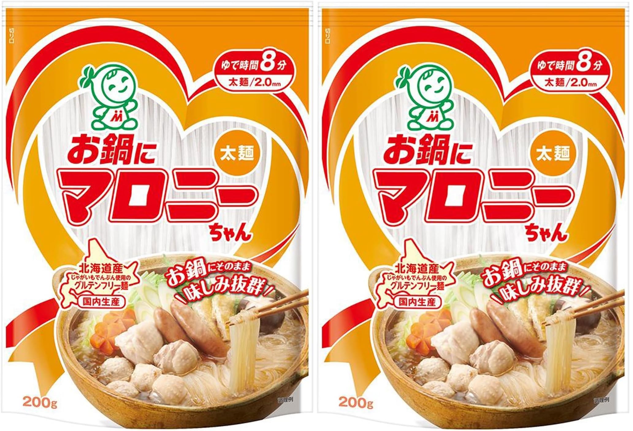 Amazon.co.jp: ハウス お鍋にマロニーちゃん 太麺 グルテンフリー 麺