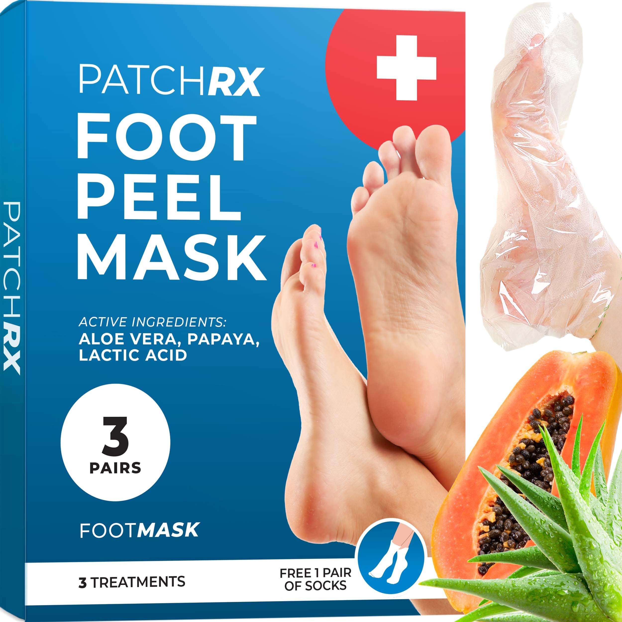 Wild Beauty Foot Peel Mask (3 Pack), Moisturizes Dry Cracked Feet, Soft Foot Exfoliator for Calluses, Foot Mask Peeling Foot Softener, Feet Peeling Mask for Women, Exfoliating Foot Mask Peel.