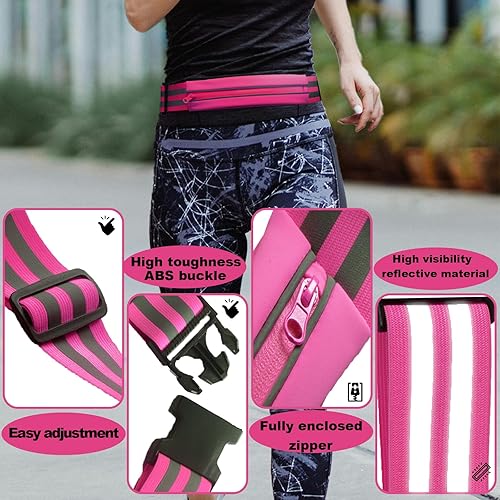 Miniatura 3 de Cinturón de correr para correr para mujeres y hombres, soporte para teléfono, bolsa reflectante, cinturones de dinero, cintura para ejercicio,