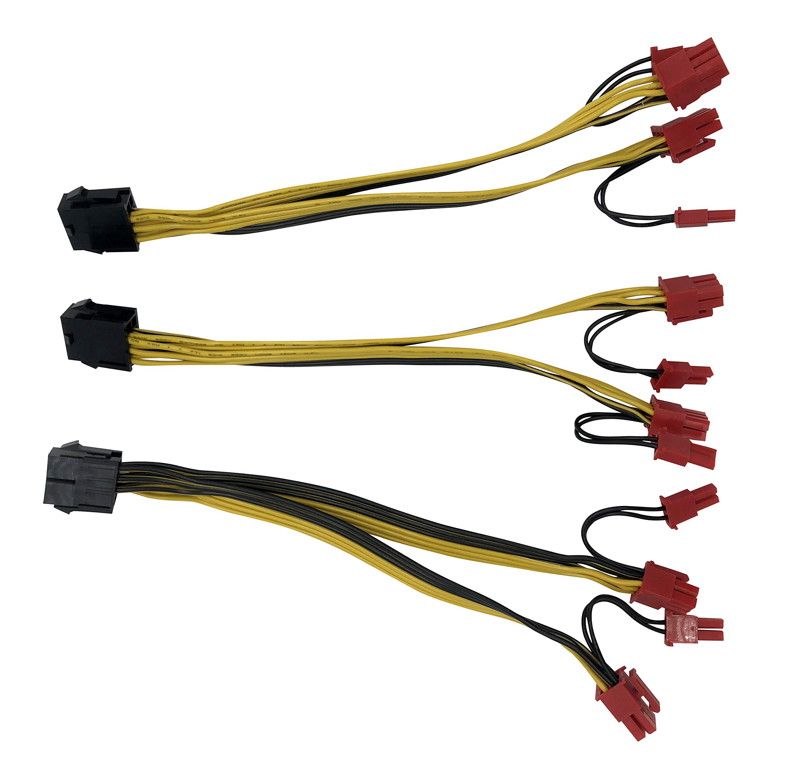 8 pin to 2 x PCIe 8 (6+2) pin Graphics Card PCI-e Express VGA Splitter Power Extension Cable (3 Pack)