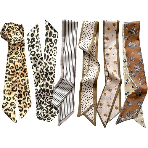kcctoo 2/6/10Pack Scarf Bags for Women Handbag Scarfs Band Hair Neck Scarves Fashion Gifts