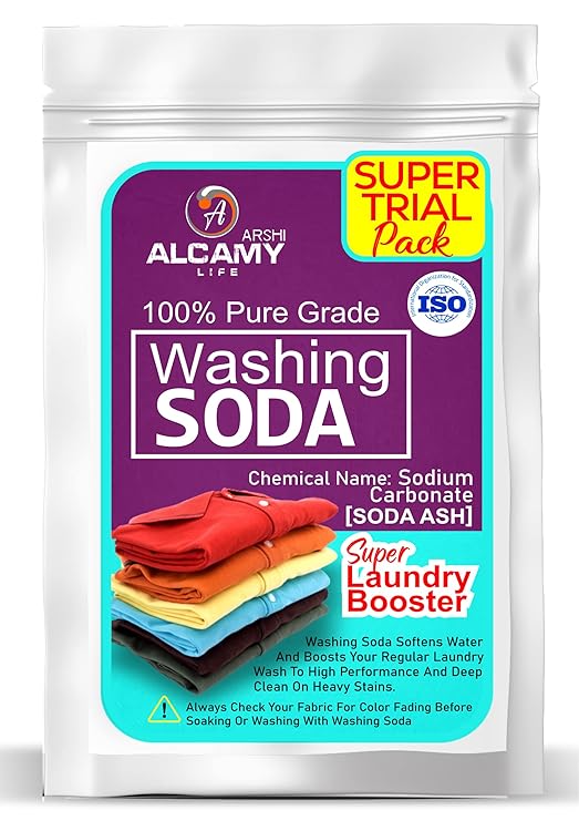 ARSHI A ALCAMY LIFE Aaal Washing Soda Powder 450Gm (Super Trial Pack) 100 Pure Laundry Booster