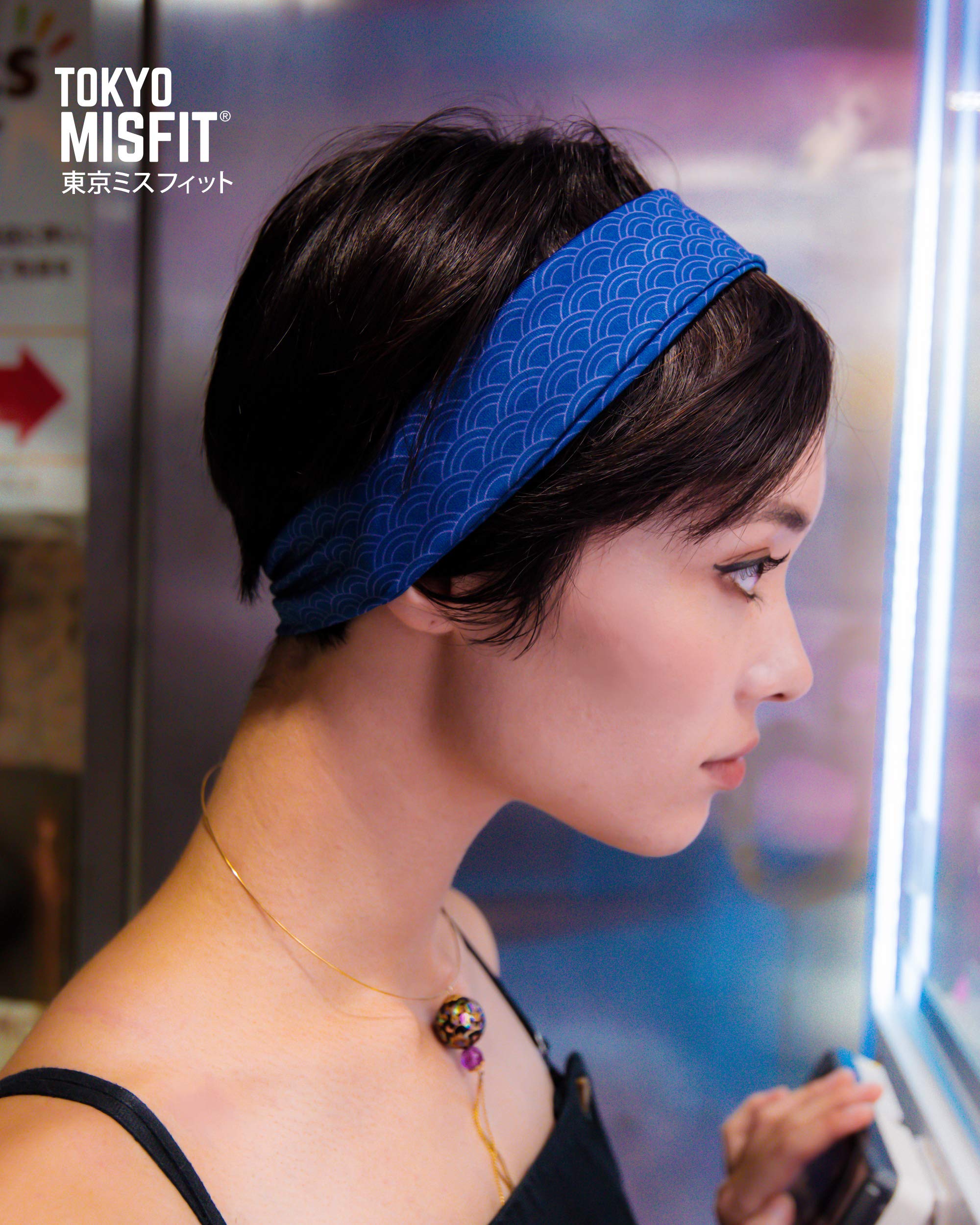 Japanese Headbands for Men & Women, Sweat Band, Workout, Yoga, Fashion, Running, Sports, Basketball, Bandana