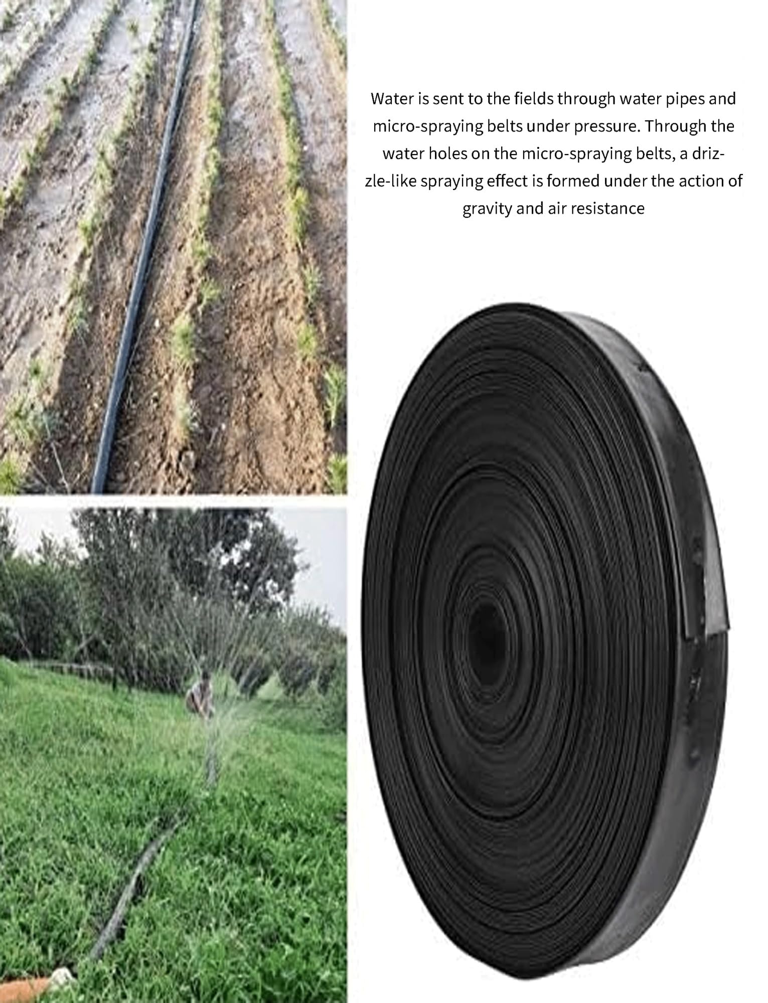 Tubo de manguera para descarga en plano, Manguera plana de PVC 100 metros, 1-3 pulgadas for bomba sumidero drenaje retrolavado piscina(2in)