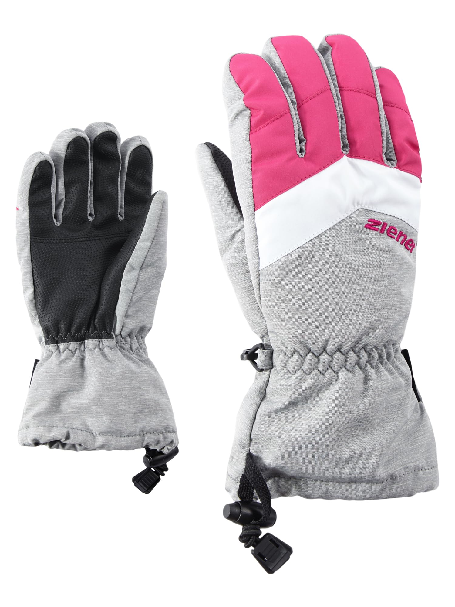 Ziener Kinder LETT AS glove junior Ski-Handschuhe / Wintersport | wasserdicht atmungsaktiv, light melange, 5,5