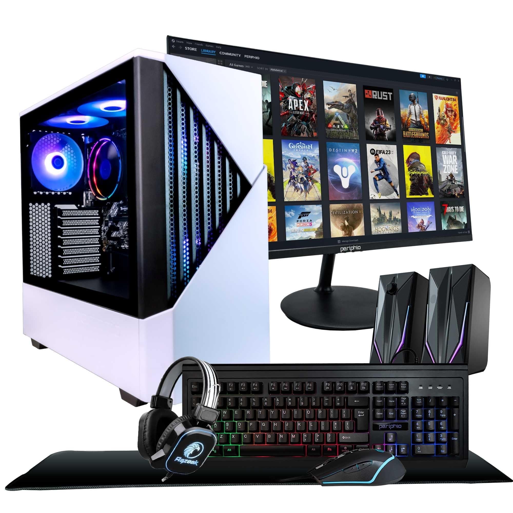 Amazon.com: Periphio Castle Gaming PC, AMD Ryzen 5 5600GT up to