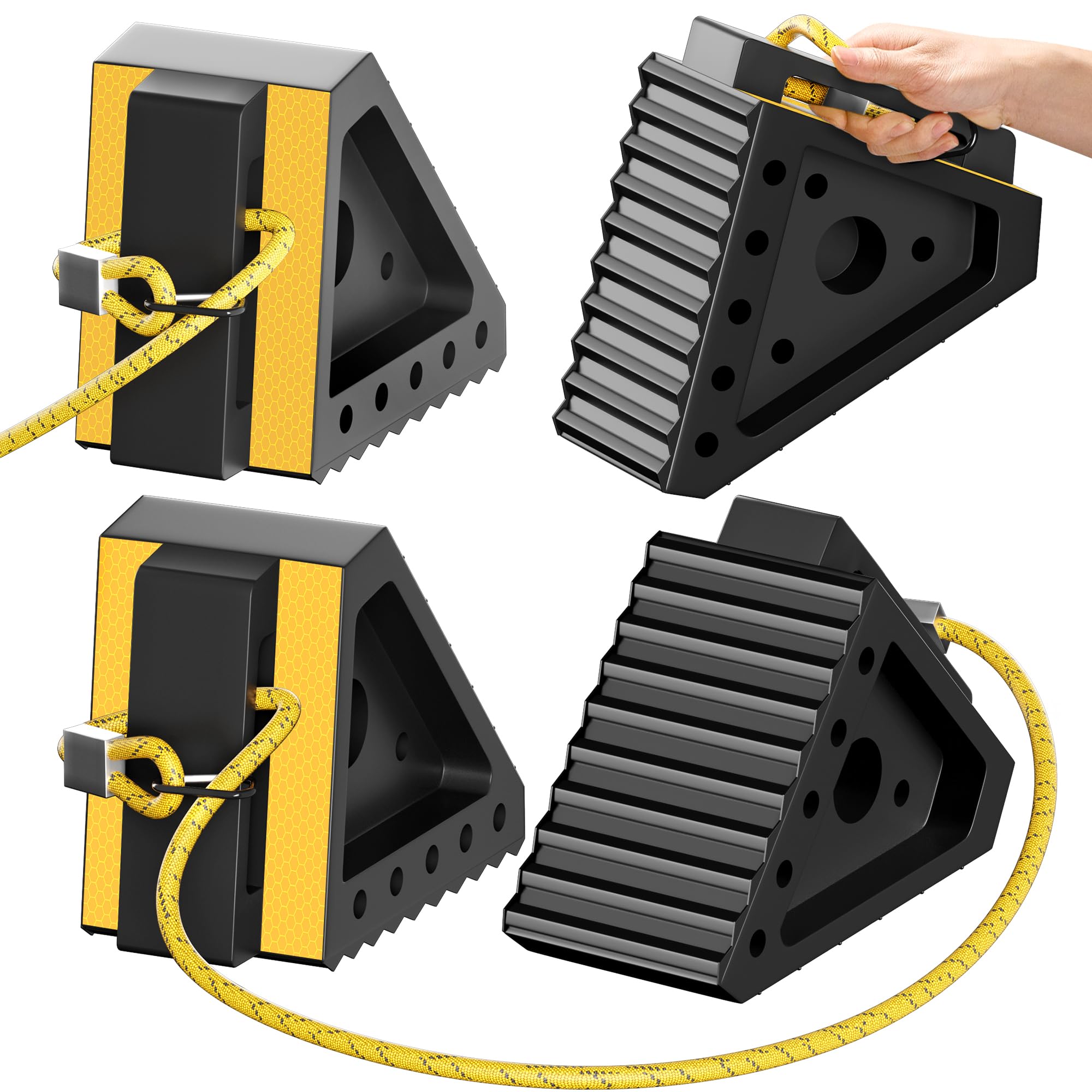 Profasion 4 Pack Heavy Duty Wheel Chocks