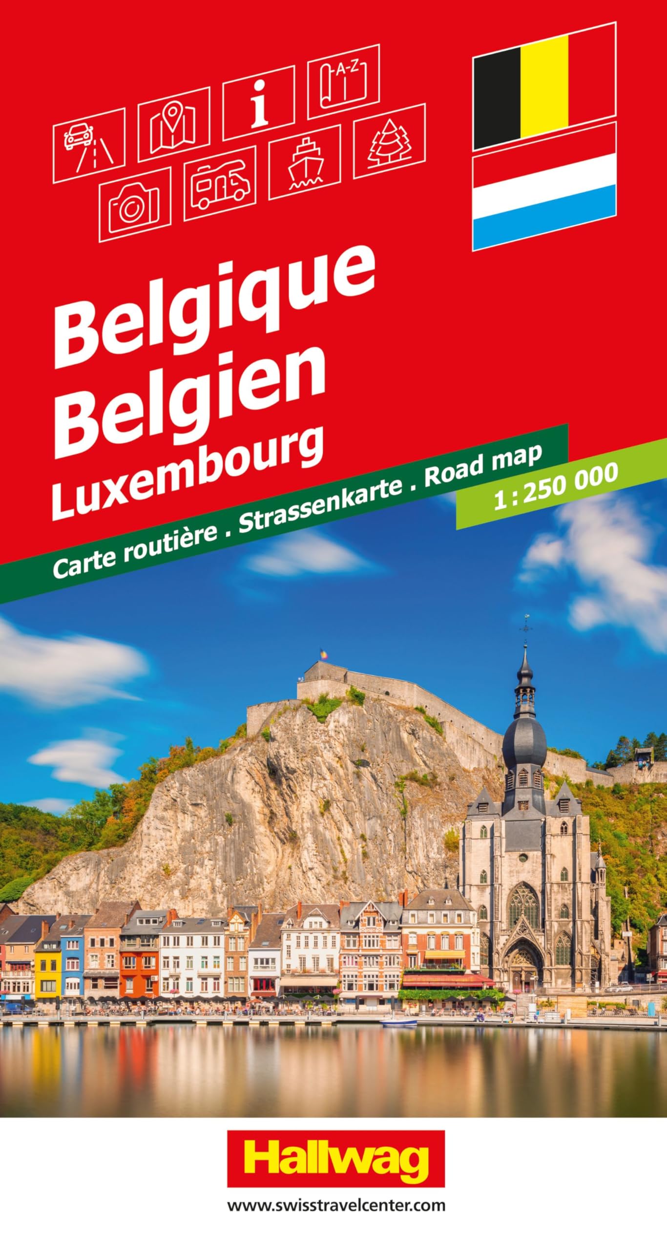 Belgium / Luxembourg: Mit Luxemburg. Inkl. Stadtpläne, Ortsverzeichnis und Reiseinformationen (Road maps)