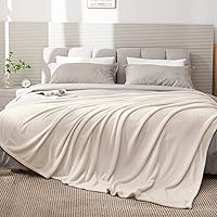 Vista 319 de BEDELITE Fleece Blanket White Throw Blanket for Couch & Bed, Luxury Plush Cozy Fuzzy Blanket 50" x 60", Super Soft Warm Lightweight Throw Blanket