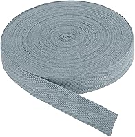 Vista 47 de PATIKIL Cinta de sarga de algodón de 1 pulgada, 50 yardas, cinta de algodón, cinta de encuadernación al bies, cinta de espiga para costura, Verde