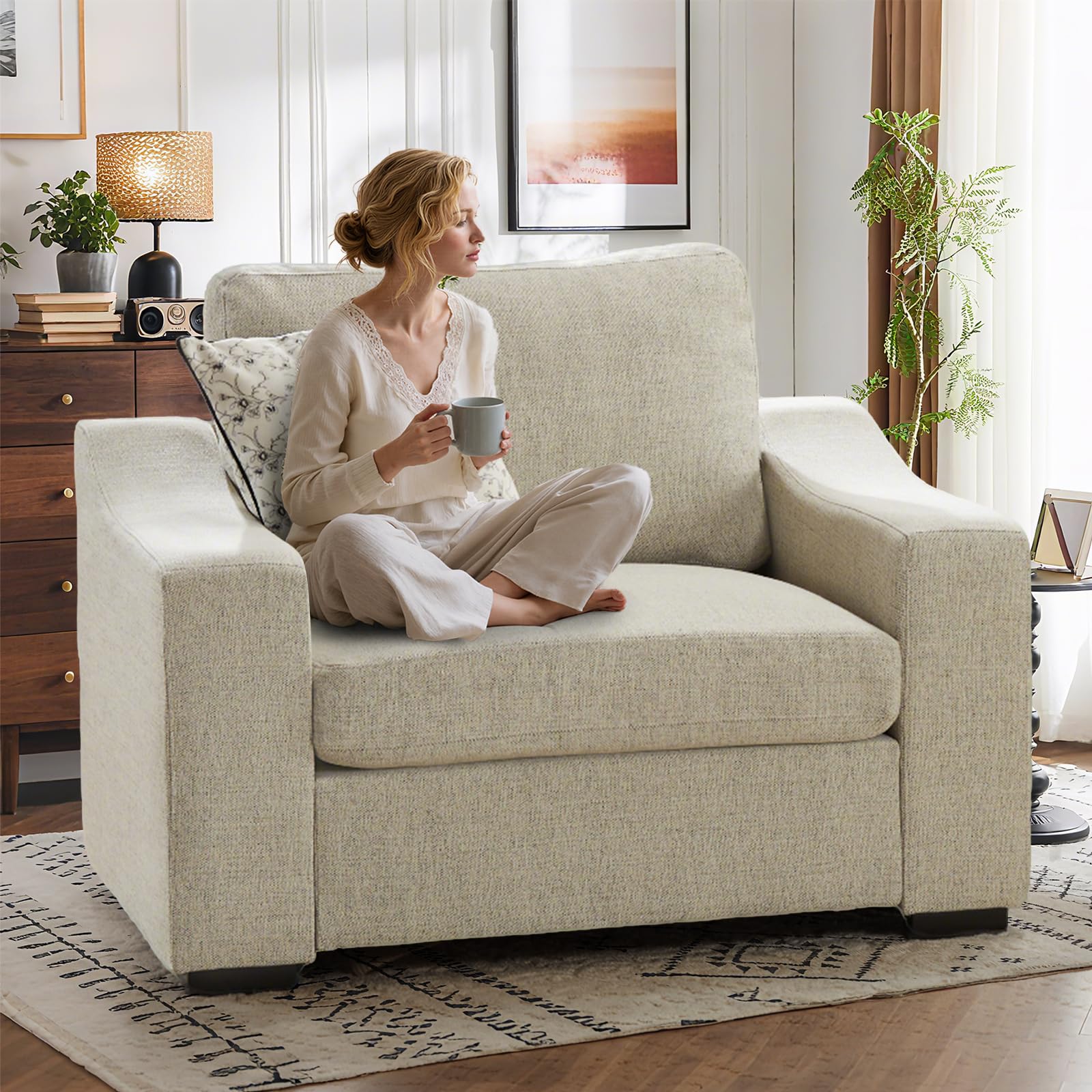 ELUCHANG 47 Oversized Accent Chairs Set of 2