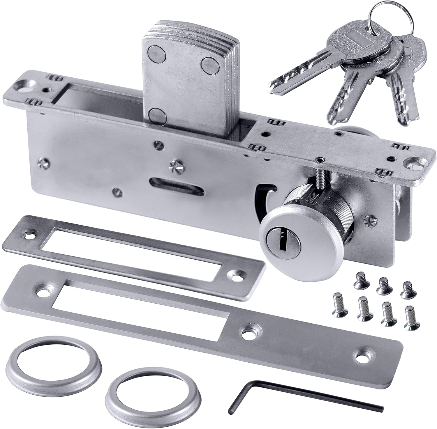 Generic Commercial Storefront Door Mortise Lock Double Cylinder