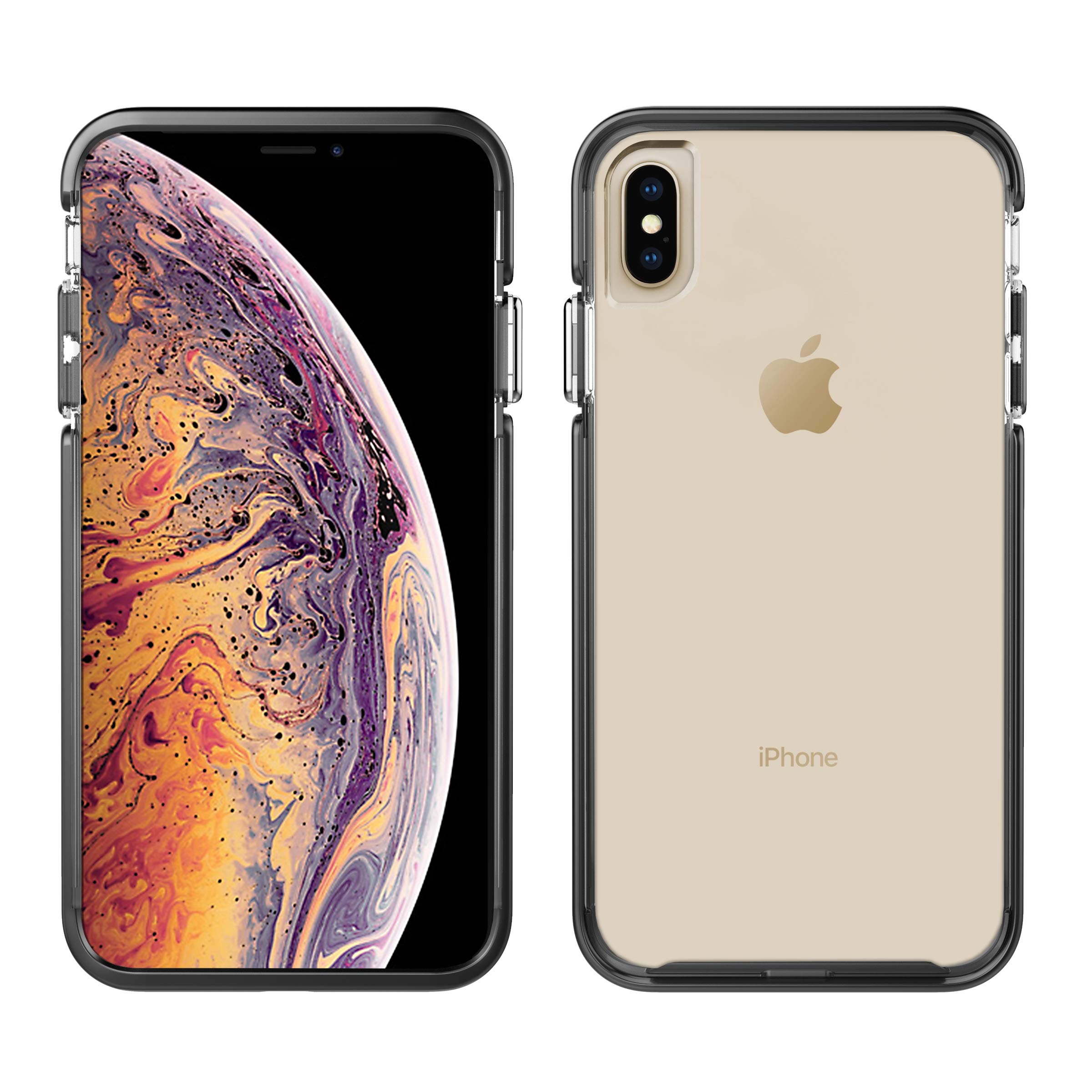 Pelican Ambassador iPhone XS Max Case (Clear/Black with Silver Button)