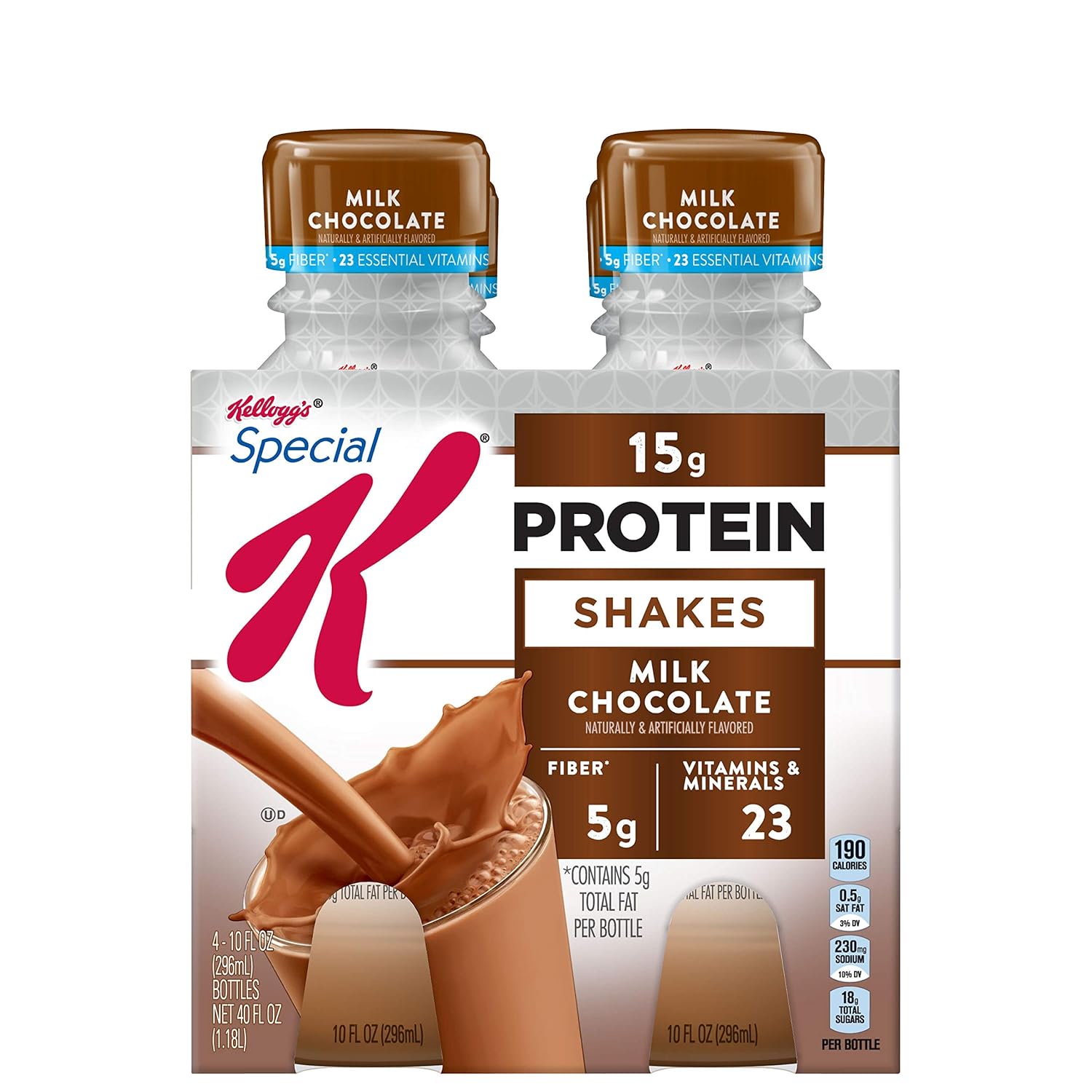 Kellogg's Special K, Protein Shakes, Milk Chocolate, 40fl oz (3 Count) : Everything Else