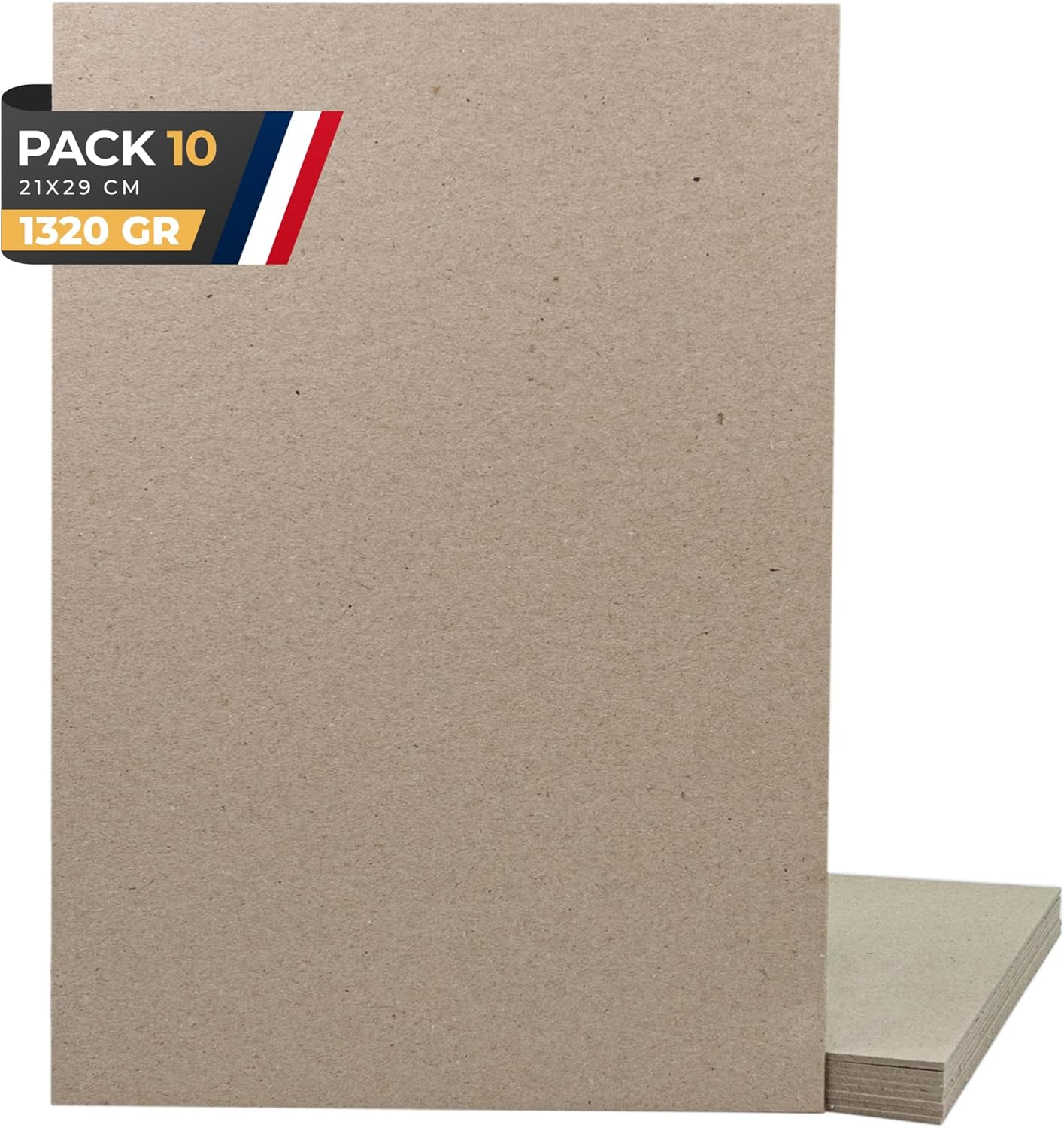 10 Feuilles De Carton Ondulé - Marron - Brun - A4 - Loisirs Créatifs