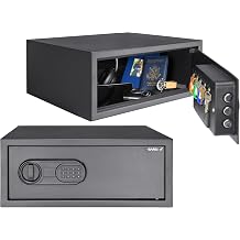 Barska Digital Keypad Safe LED Interior Light, Extra-Wide for Laptops, Silent Mode, Steel Security Safe